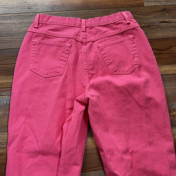 Vintage Newport News Jeanology Collection Pink Mom Jeans Size 14 Tapered Leg - Picture 9 of 9